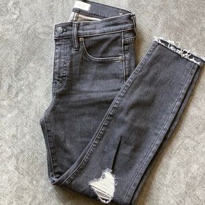 Madewell black distressed jeans